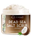 O Naturals Exfoliating Coconut Oil Dead Sea Salt Deep-Cleansing Face & Body Scrub. Anti-Cellulite Tones Helps Oily Skin, Acne, Ingrown Hairs & Dead Skin Remover. Essential Oils, Sweet Almond 18oz Coconut & Salt Scrub - Buy Online on GoSupps.com