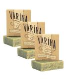Varina Organic Eucalyptus Spearmint Bar Soap - Gentle Cleansing for Sensitive Skin | Herbal & Mint Scent - 3 Pack (1.5 oz Each - Buy Online on GoSupps.com