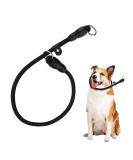 Adjustable Slip Collar Dog Training Choke Collar in Black - Suitable for Small, Medium, Large Dogs | Round Climbing Rope Material for No Pull Walking - Buy Online on GoSupps.com