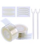 1200 Pieces Invisible Double Eyelid Tape Instant Lift Double Eyelid Stickers Adhesive Tape with 2 Pieces Fork Rods Skin Color - Buy Online on GoSupps.com