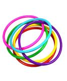 OBTANIM 12 Pcs Plastic Ring Toss Game for Kids - Outdoor Speed & Agility Practice Game | Random Colors - Buy Online on GoSupps.com