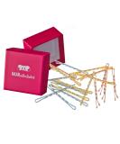 Ultra Hold Hair Clips (24 pcs) - Gold Rose Gold & Silver - 5cm with Pink Storage Box | International Shipping - Buy Online on GoSupps.com