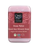 One With Nature Rose Petal Soap Bar - Natural Handmade & Eco-Friendly for Glowing Skin - Buy Online on GoSupps.com