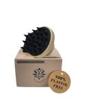 SOASINPRO Bamboo Scalp Massage Brush - Anti-Scales Shampoo Brush for Healthy Hair Growth & Relaxing Shower Massage - Black - Buy Online on GoSupps.com