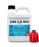 20 Loads Concentrated Down Wash Detergent - Restore Loft & Warmth for Coats & Jackets - USA Made - High-Performance 32 oz Detergent for Water Repellency - Buy Online on GoSupps.com