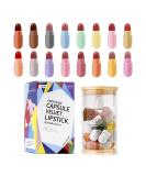 Mini Cute Capsule Lipstick Set - 16 Matte Velvet Waterproof Colors | Long Lasting Nonstick Easy Apply - Buy Online on GoSupps.com
