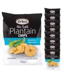 9 x 85g Unsalted Plantain Chips Banana Crisps Natural Lunch Snack Gluten Free - Buy Online on GoSupps.com