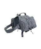 Elite Adjustable Dog Backpack Harness for Medium & Large Dogs | Excellent Spanker Service Hunt Dog Saddlebag - Grey (Large) - Buy Online on GoSupps.com