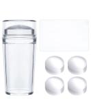 Niceneeded 6-Part Nail Art Scrub Set - French Smile Line Tools with Silicone Stamper Clear Heads & Nail Scraper for DIY Nail Art - Buy Online on GoSupps.com