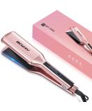 Bcway Professional Hair Straightener - Extra-Large Titanium Flat Iron - 30s Instant Heating - 5 Adjustable Temp - Anti-Static - Rose Gold - Buy Online on GoSupps.com