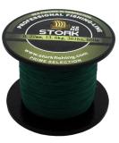 Stork HDx8 8-Ply Braided Premium Fishing Line 600m - Moss Green 50 lbs (22.7 kg) - Best for International Shipping - Buy Online on GoSupps.com