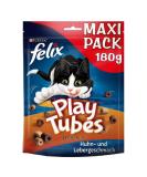 FELIX Play Tubes cat snack treats for playing with chicken & liver flavour pack of 5 (5 x 180g) chicken and liver flavour - Buy Online on GoSupps.com