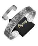 9X Lymphatic Drainage Men's Copper Bracelet | Ultra Strength Magnet | 99% Pure Copper | Adjustable Brazaletes Cuff Bangle | Celtic Knot Design | Gift Box Included - Buy Online on GoSupps.com