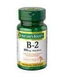 Nature's Bounty Vitamin B-2 100mg - 100 Tablets | Essential B Vitamin Supplement - Buy Online on GoSupps.com