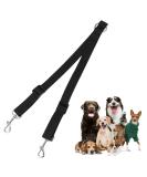 Double Dog Lead Double Ended Lead For Dogs Adjustable Double Lead For 2 Dogs 360 Rotation Dog Leash Coupler Double Dog Lead For Walking 2 Dogs No Tangle(Black) - Buy Online on GoSupps.com
