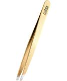 Rubis Gold Tweezers - Precision Eyebrow Plucking | Professional Fine & Pointed Sloping Tips for Hair Removal - International Shipping - Buy Online on GoSupps.com