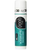 All Good Sunstick - Face Sunscreen SPF 30+ Water Resistant, Broad Spectrum UVA/UVB Protection, Coral Reef Friendly with Beeswax, Zinc, Vitamin E, Shea Butter - Unscented - Buy Online on GoSupps.com