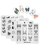 KADS Cute Animal Series Nail Art Stamp Plate | DIY Nail Stamping Template Tool T4 - Buy Online on GoSupps.com