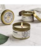 Natural Scented Ocean Perfume Candle - Handmade Soy Wax Aromatherapy Gift for Stress Relief & Meditation | Portable Travel Tin - 15 Hours Burn Time (Gold - Buy Online on GoSupps.com