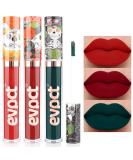 Dark Ruby Red Green Matte Liquid Lipsticks Set - Smudge Proof, Waterproof 24 Hour Long Lasting Matte Lipstick - 3Pcs Skull Face Makeup Kit - Buy Online on GoSupps.com