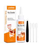 yadee Dog Ear Cleaner  Dog Ear Powder for Hair Removal  Ear Cleaner for Dogs Cats with Tweezers & Large Cotton Swabs  Dog Ear Infection Treatment  Remove Wax  Stop Itching - Buy Online on GoSupps.com