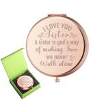 Rose Gold Compact Mirror for Sister - Unique Graduation & Birthday Gift - Buy Online on GoSupps.com