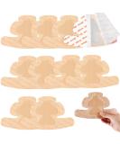 Timgle 10 Pcs Bordered Silicone Adhesive Foam Dressing - High Absorbency Wound Bandages for Heel Elbow Wrist & Foot Care - Beige - Buy Online on GoSupps.com