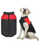 Buy Waterproof Winter Dog Coat for Small & Medium Dogs | Warm Windproof Jacket with D-Ring - Red - Buy Online on GoSupps.com