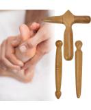 Thai Massage Tool Set - 3 Pieces Wooden Trigger Rollers for Foot & Muscle Relief | International Shipping - Buy Online on GoSupps.com
