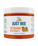 Just Bee Orange Vitamin Honey Orange Flavoured Honey with Vitamins for Daily Immune Support including Vitamin D C B6 B12 Echinacea (260g jar) - Buy Online on GoSupps.com