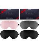 4 Pack Silk Sleep Masks - Black and Grey | Luxurious Eye Mask Set - Buy Online on GoSupps.com