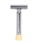 Mercury Adjustable Razor Plane 500C | Classic Chrome Wet Shaving Tool | Premium Zinc & Brass Handmade in Germany - Buy Online on GoSupps.com