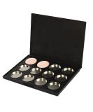 12 Grid Pots Magnetic Eyeshadow Palette - Empty Aluminum Tin for Pigments | Perfect for Makeup Artists - Buy Online on GoSupps.com