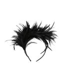 Lurrose 20s Headband Feather Hairband Wedding Headwear Vinatge Party Gatsby Costume Accessories (Black) - Buy Online on GoSupps.com
