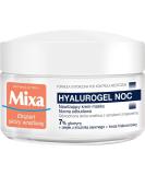 Mixa Hyalurogel Moisturizing Cream Facial Mask - Night Treatment with Hyaluronic Acid for Sensitive Dehydrated Skin | 24-Hour Hydration | 50 ml - Buy Online on GoSupps.com