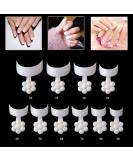 MWoot 500 Pcs Crescent Shape French False Nail Tips - Short Acrylic Fake Nails for DIY Nail Studios | 10 Sizes Available - Buy Online on GoSupps.com
