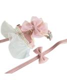 Dog Harness Skirt with Leash Sweet Dog Dress Harness with Bow-Tie Pearls Soft Tutu Vest Pet Clothes for Cats Puppy Small Dogs_S(Pink) S-Chest Girth:24-30cm/9.4-11.8in Pink - Buy Online on GoSupps.com