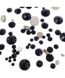 JET Black Swarovski Crystal Flatbacks 144 pcs - Nail Art Rhinestones - Mixed Sizes ss5 ss7 ss9 ss12 ss16 ss20 ss30 - Buy Online on GoSupps.com