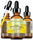 Certified Organic Evening Primrose Oil - 100% Pure, Cold Pressed, Rich in Antioxidants for Skin and Hair - 1 Fl.oz - Botanical Beauty - Buy Online on GoSupps.com
