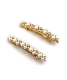 Careor Perlen-Haar-Spangen Set | Fashionable Alloy Hair Clips with Artificial Pearl | Perfect Gift for Birthdays & Weddings | Stylish Hair Accessories for Women - Buy Online on GoSupps.com