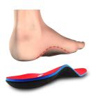 PCSsole Orthotic Arch Support Insoles for Men and Women - Relieve Flat Feet and Plantar Fasciitis Pain - Size Men(6.5-7) 26cm - A-red - Buy Online on GoSupps.com