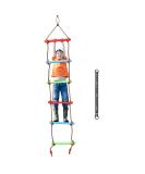 RedSwing 6.6 Ft Rope Ladder for Kids - Climbing Ladder for Swing Set - Hanging Rope Ladder with Strap - Outdoor Play Set for Tree House, Playground, and Ninja Slackline - Multi Color - Buy Online on GoSupps.com