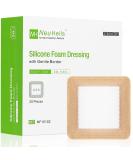 Buy Silicone Foam Dressing 4x4 (20 Pack) - High Absorbency Waterproof Wound Bandage for Bed Sores & Leg Ulcers - Buy Online on GoSupps.com