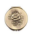 Retro Metal Compact Mirror Travel Portable Mirror 1x/2x Magnification Compact &Portable Foldable (Bronze) - Buy Online on GoSupps.com