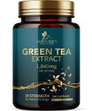 Green Tea Extract 98% Standardized EGCG - Natural Energy & Heart Support - 3X Strength Green Tea Pills - Antioxidant Health Supplement - 240 Capsules - Buy Online on GoSupps.com