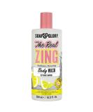 Soap & Glory The Real Zing Body Wash - Radiance Boosting & Hydrating Citrus Cleanser with AHAs (500ml) - Enhance Your Glow - Buy Online on GoSupps.com