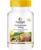 Nattokinase Capsules 50mg - 2000 FU Daily - 60 Capsules | Warnke Vitalstoffe - Premium German Pharmacy Quality for Heart Health - Buy Online on GoSupps.com