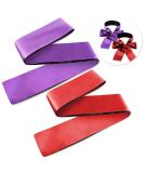 Thinp 2pcs Satin Eye Mask - Adjustable Comfortable Blindfolds for Sleep Meditation Travel | Soft Breathable Eye Masks for Men & Women (Red Purple - Buy Online on GoSupps.com