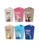 Nishcoffee Frappe White Chocolate Mocha Cookies Biscuit Caramel Biscuit Blue Rasperry Italian Caramel Powder Drink Set of 6 - Buy Online on GoSupps.com