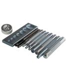 SKYZONAL DIY Leather Craft 11pcs Tool Kit for Punching Holes, Setting Rivets & Snaps - Buy Online on GoSupps.com